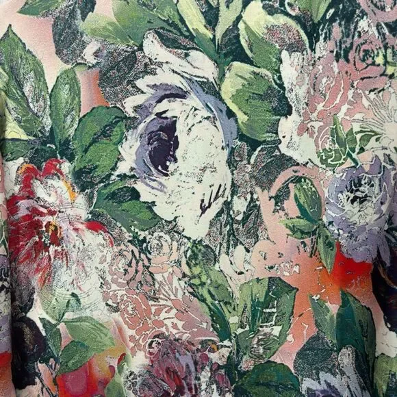 Sundance 100% Silk Sugarplum Garden Blouse Women’s XS Colorful Long Sleeve Top - Picture 5 of 11